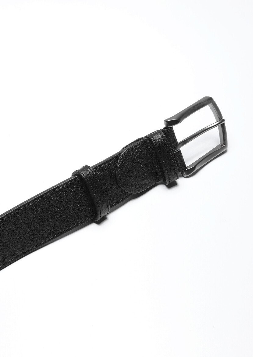 Black Leather Belt 