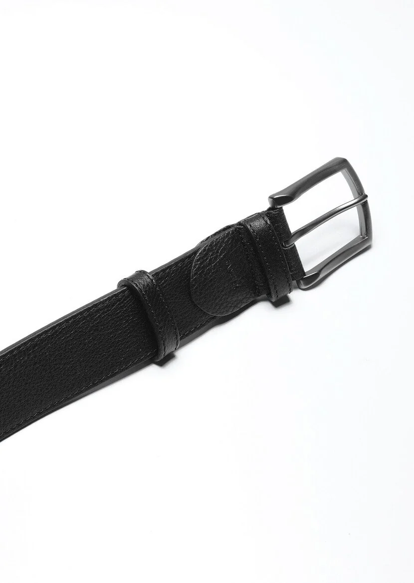 Black Leather Belt 
