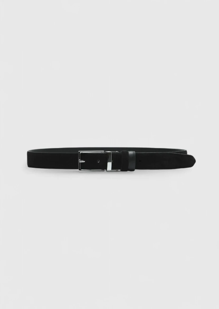 Black Leather Belt 