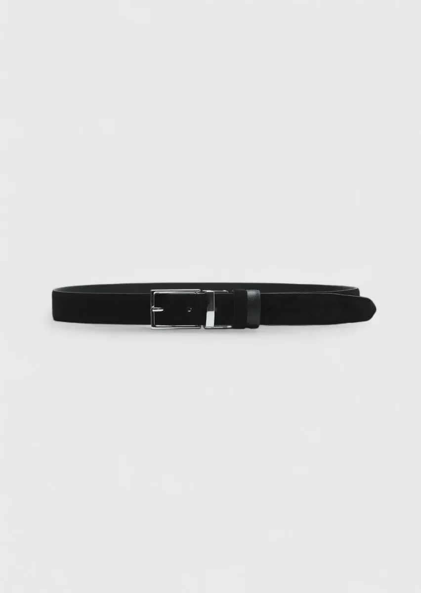 Black Leather Belt - 1