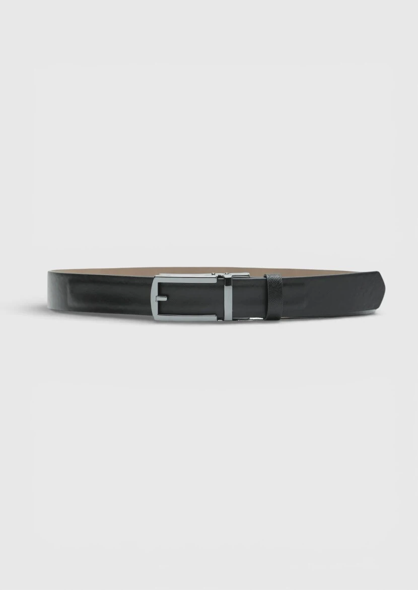 Black Leather Belt - RAMSEY