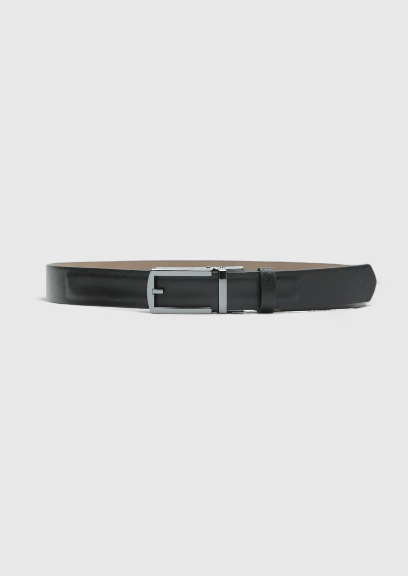 Black Leather Belt 