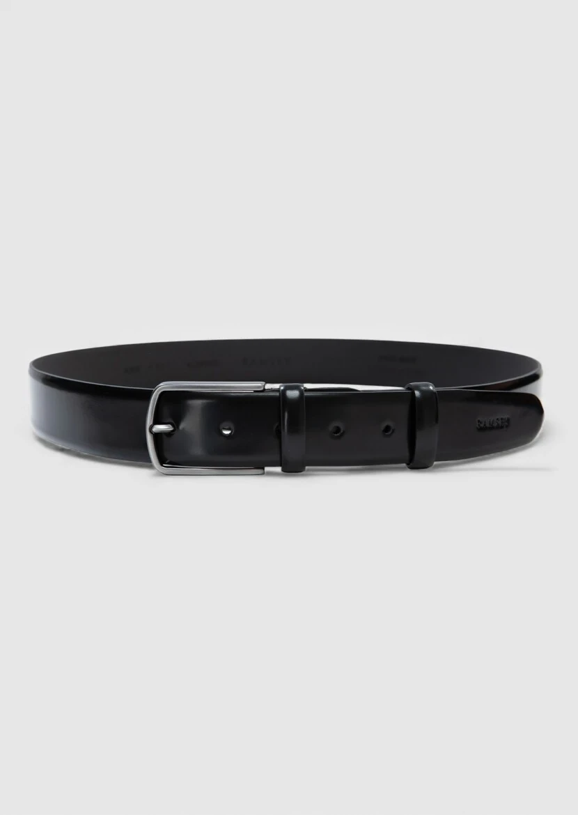 Black Leather Belt - RAMSEY