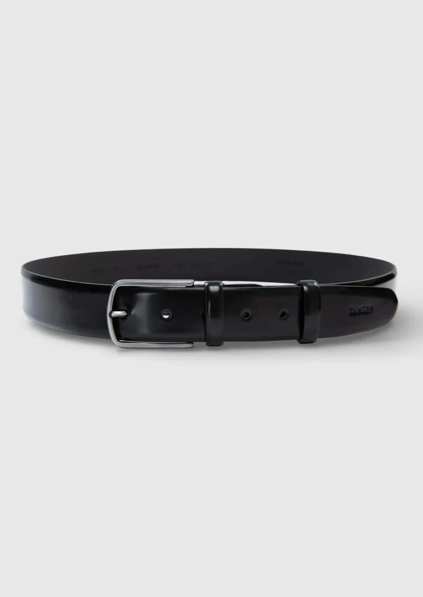 Black Leather Belt - RAMSEY