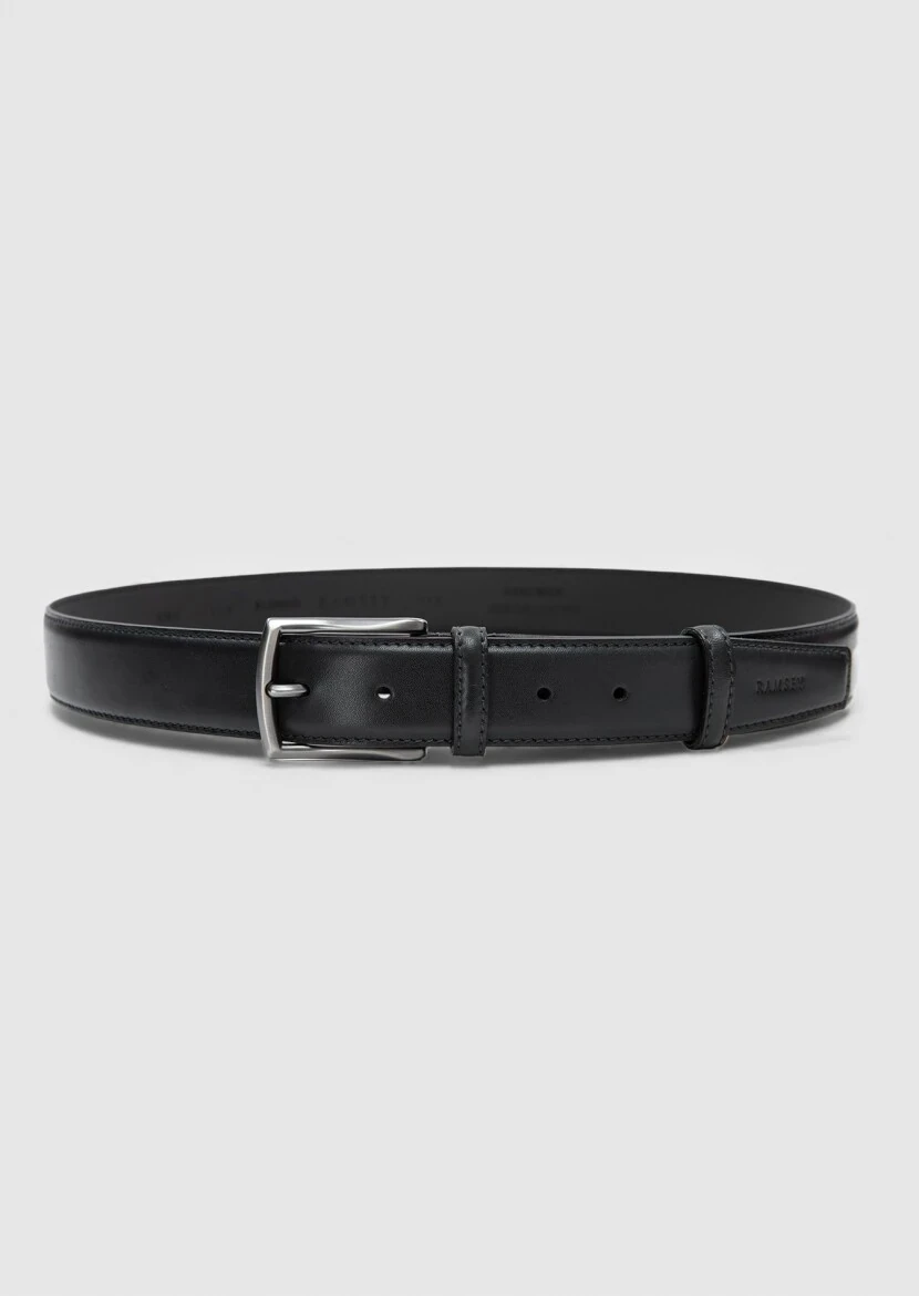 Black Leather Belt - RAMSEY