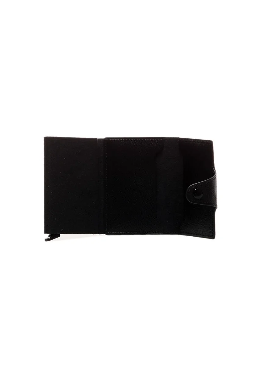 Black Leather Card Holder - 2