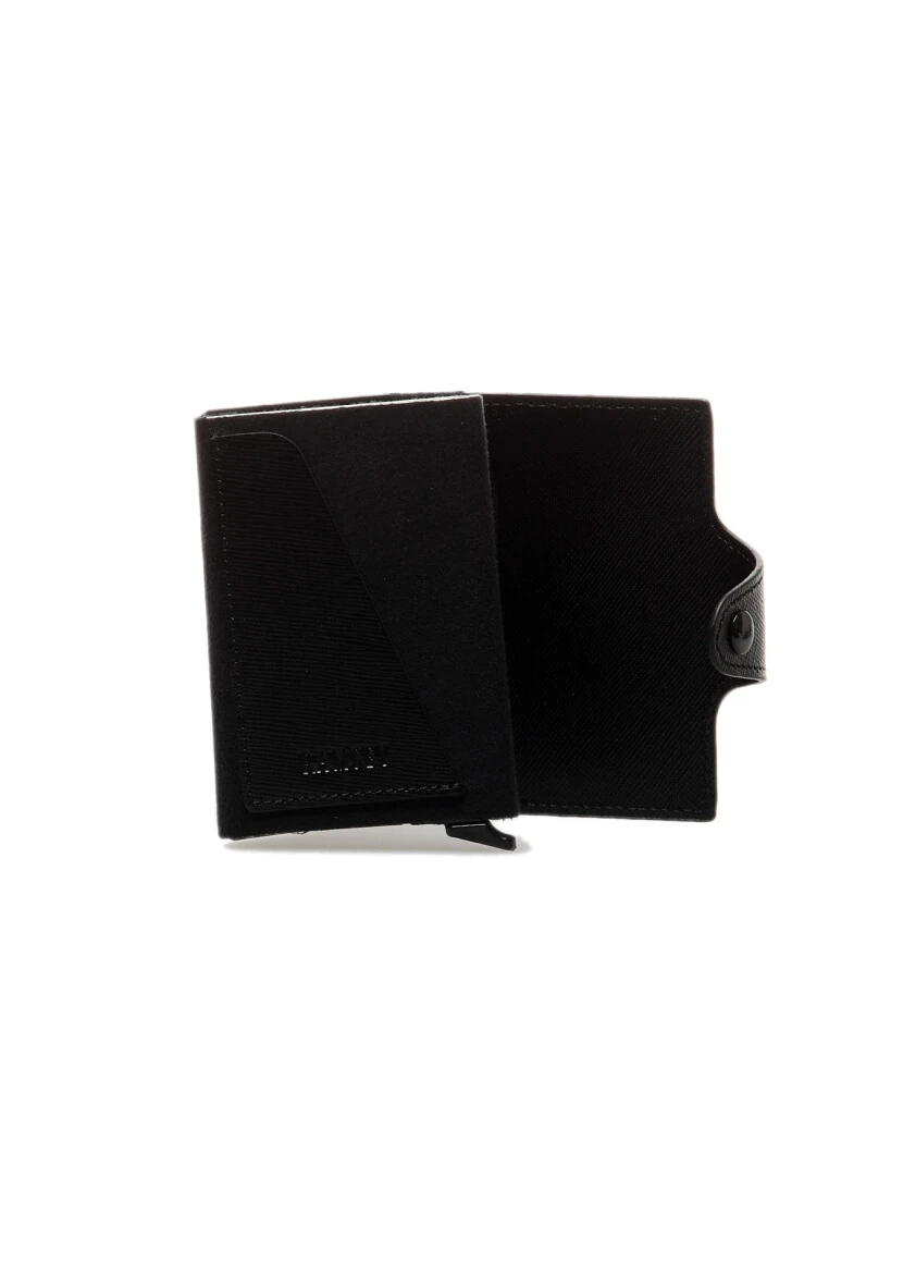 Black Leather Card Holder - 3