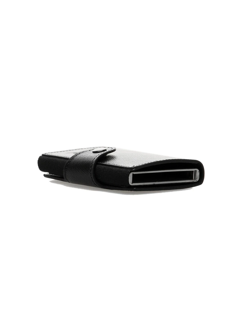 Black Leather Card Holder - 4