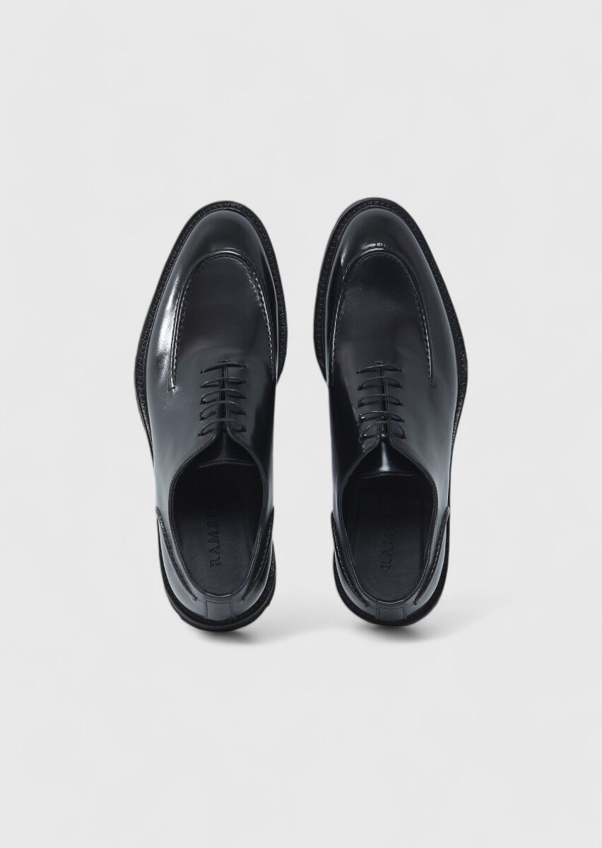 Black Leather Casual Shoes - 6