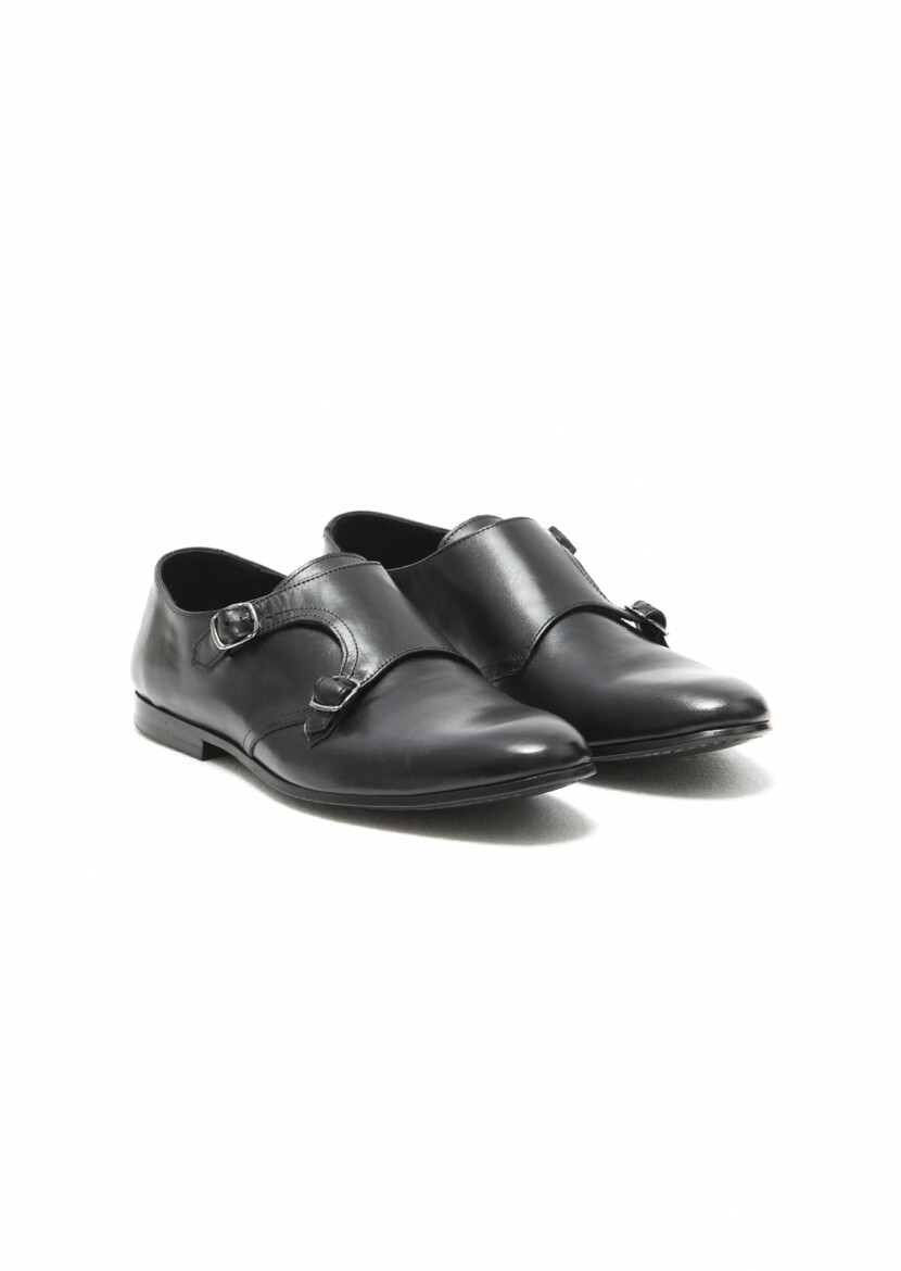 Black Leather Classical Loafer 