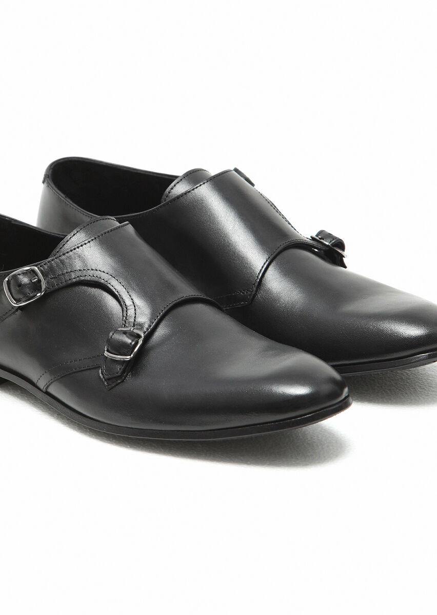 Black Leather Classical Loafer - 3