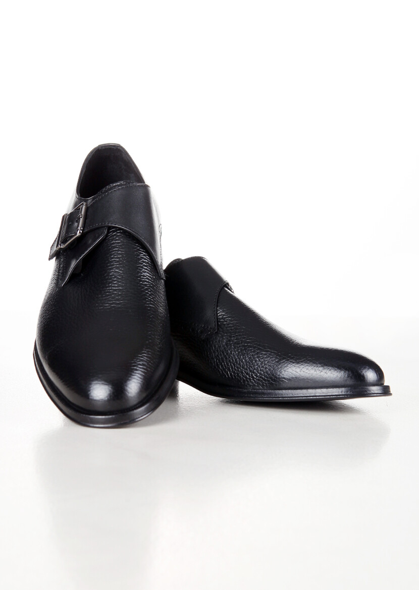 Black Leather Classical Shoes - RAMSEY