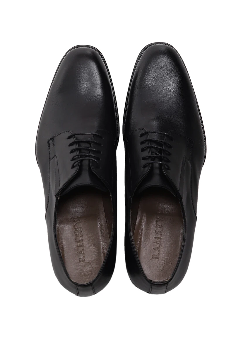 Black Leather Classical Shoes - 5