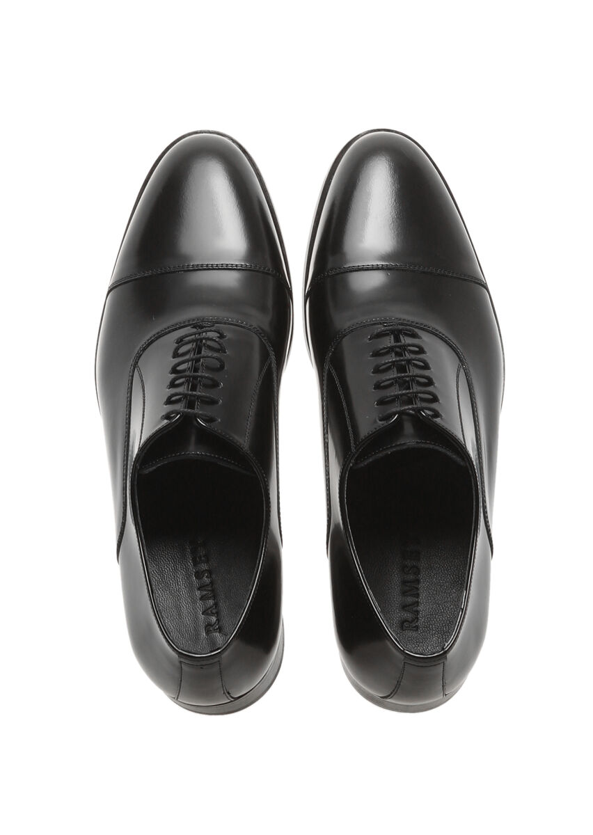 Black Leather Classical Shoes - 5