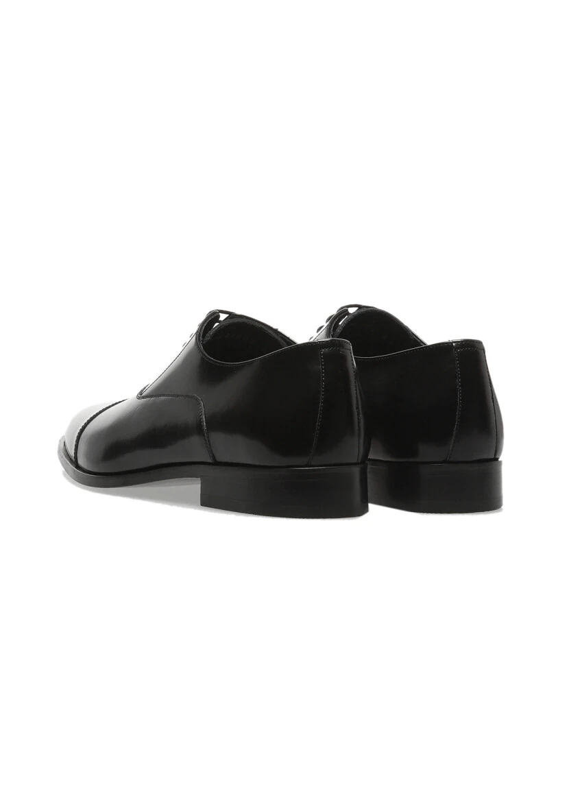 Black Leather Classical Shoes - 4