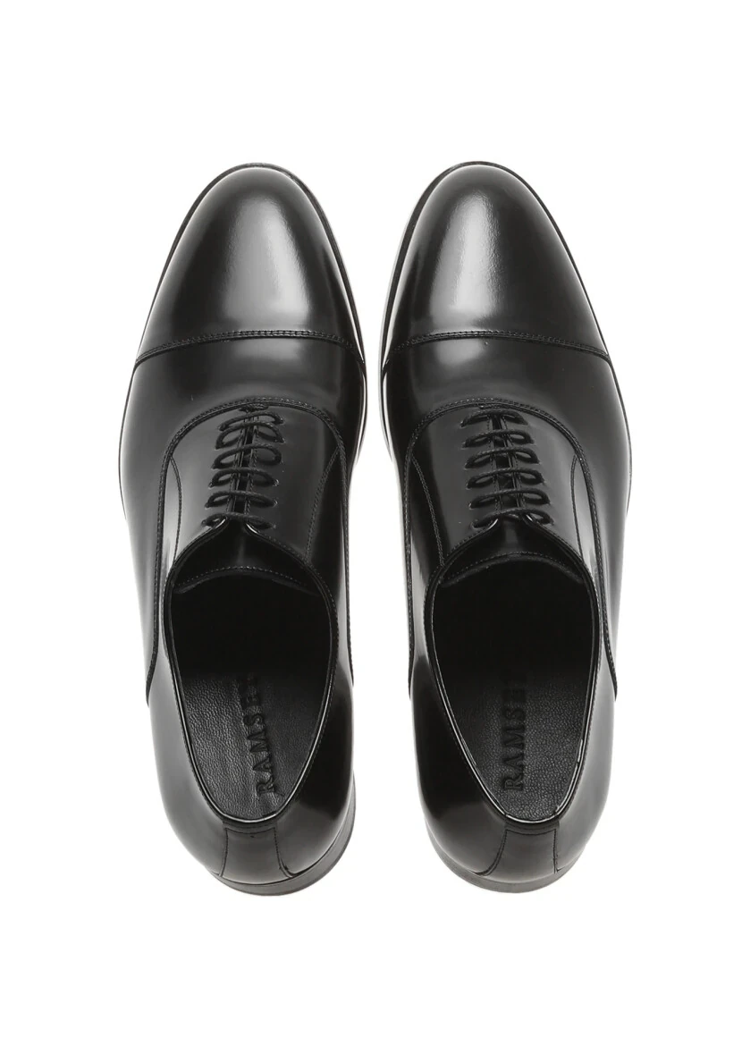 Black Leather Classical Shoes - 5