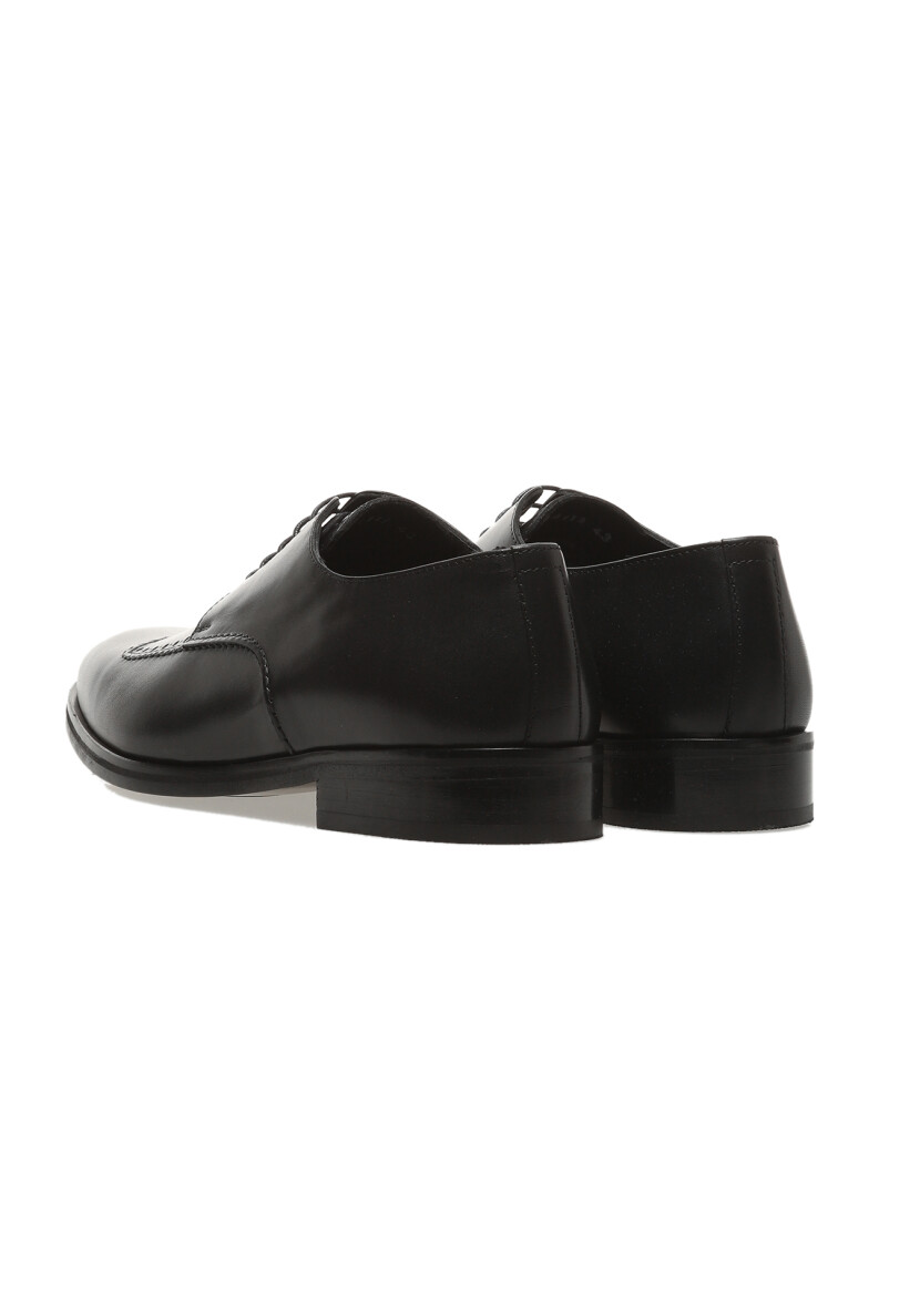 Black Leather Classical Shoes - 4