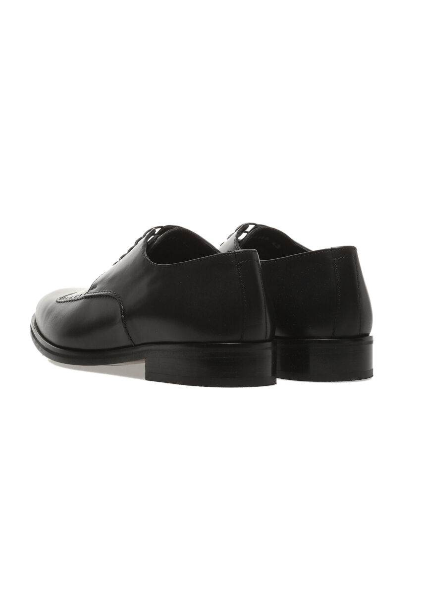 Black Leather Classical Shoes - 4