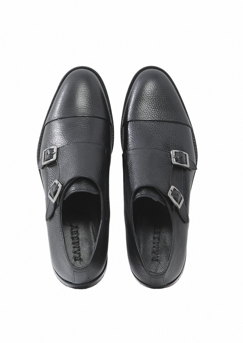 Black Leather Classical Shoes - 6