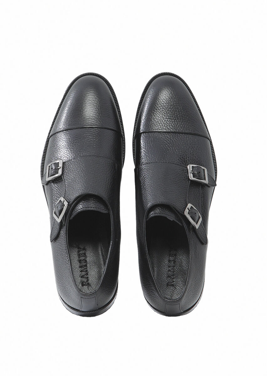 Black Leather Classical Shoes - 6