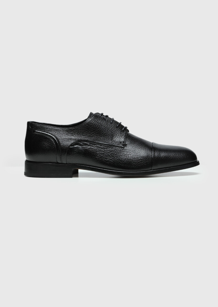 Black Leather Classical Shoes - RAMSEY