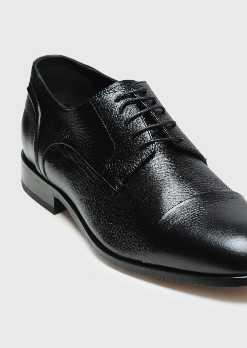 Black Leather Classical Shoes - RAMSEY