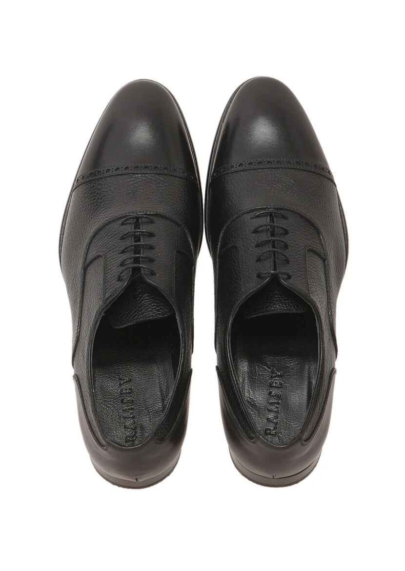 Black Leather Classical Shoes - 6