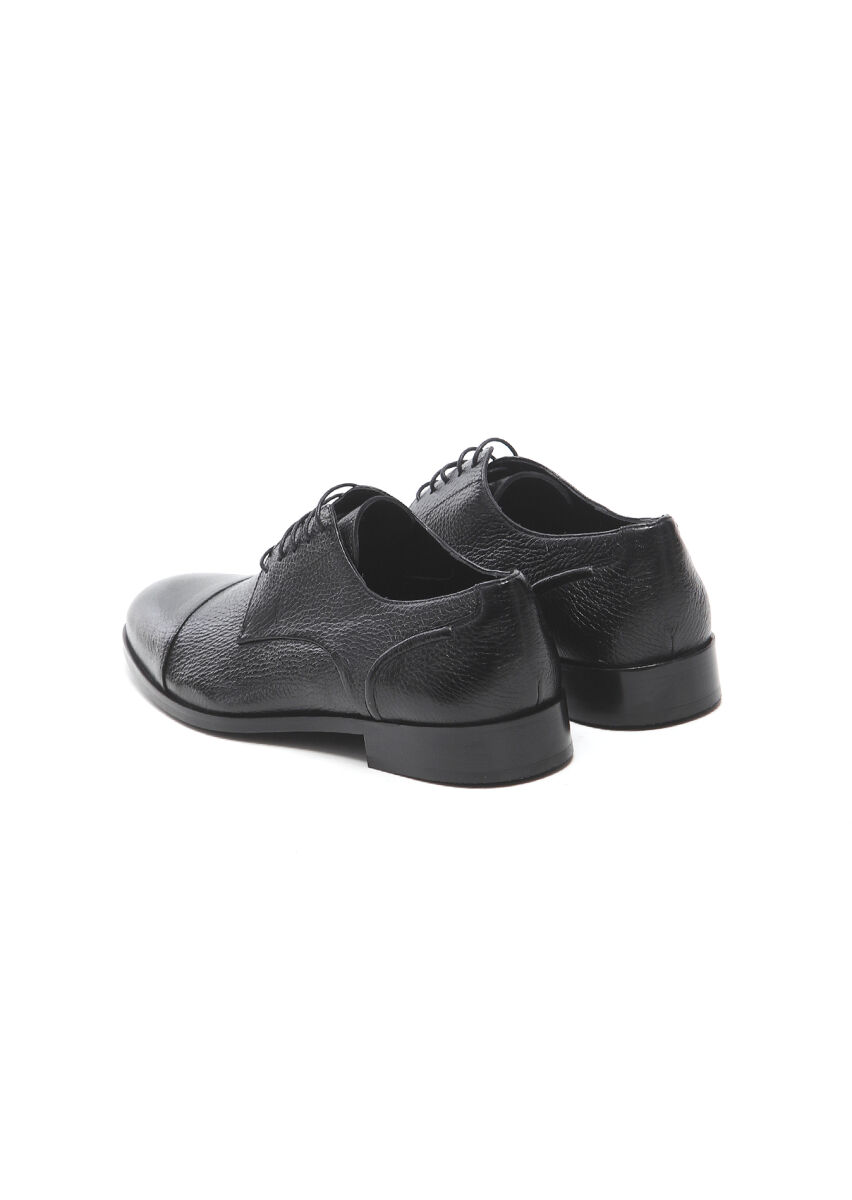 Black Leather Classical Shoes - 4