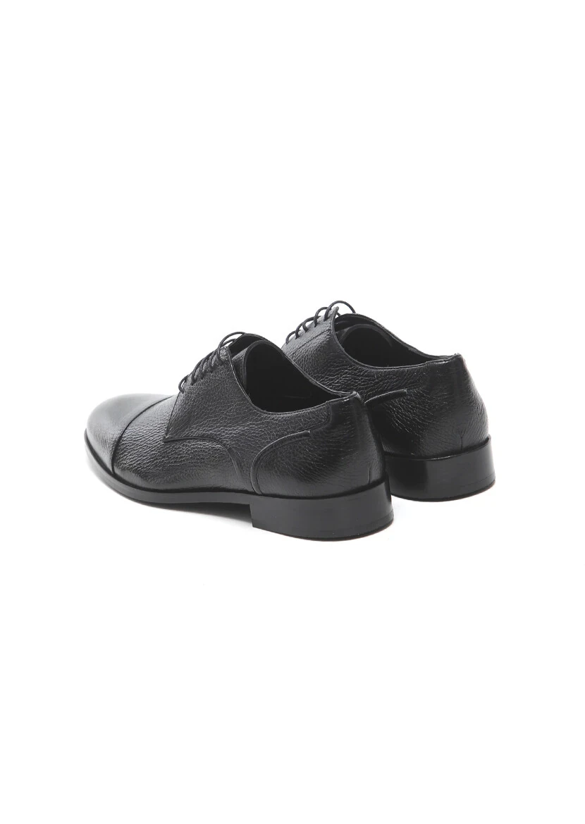 Black Leather Classical Shoes - 4