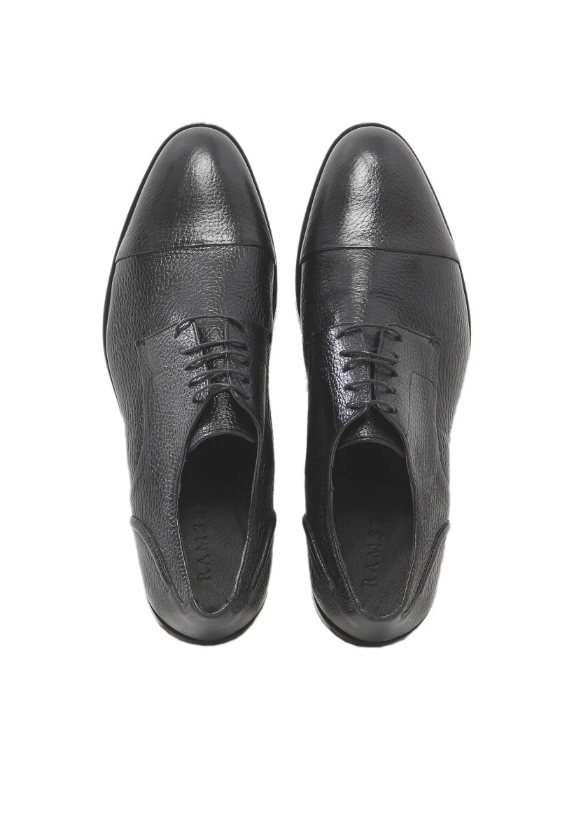 Black Leather Classical Shoes - 6