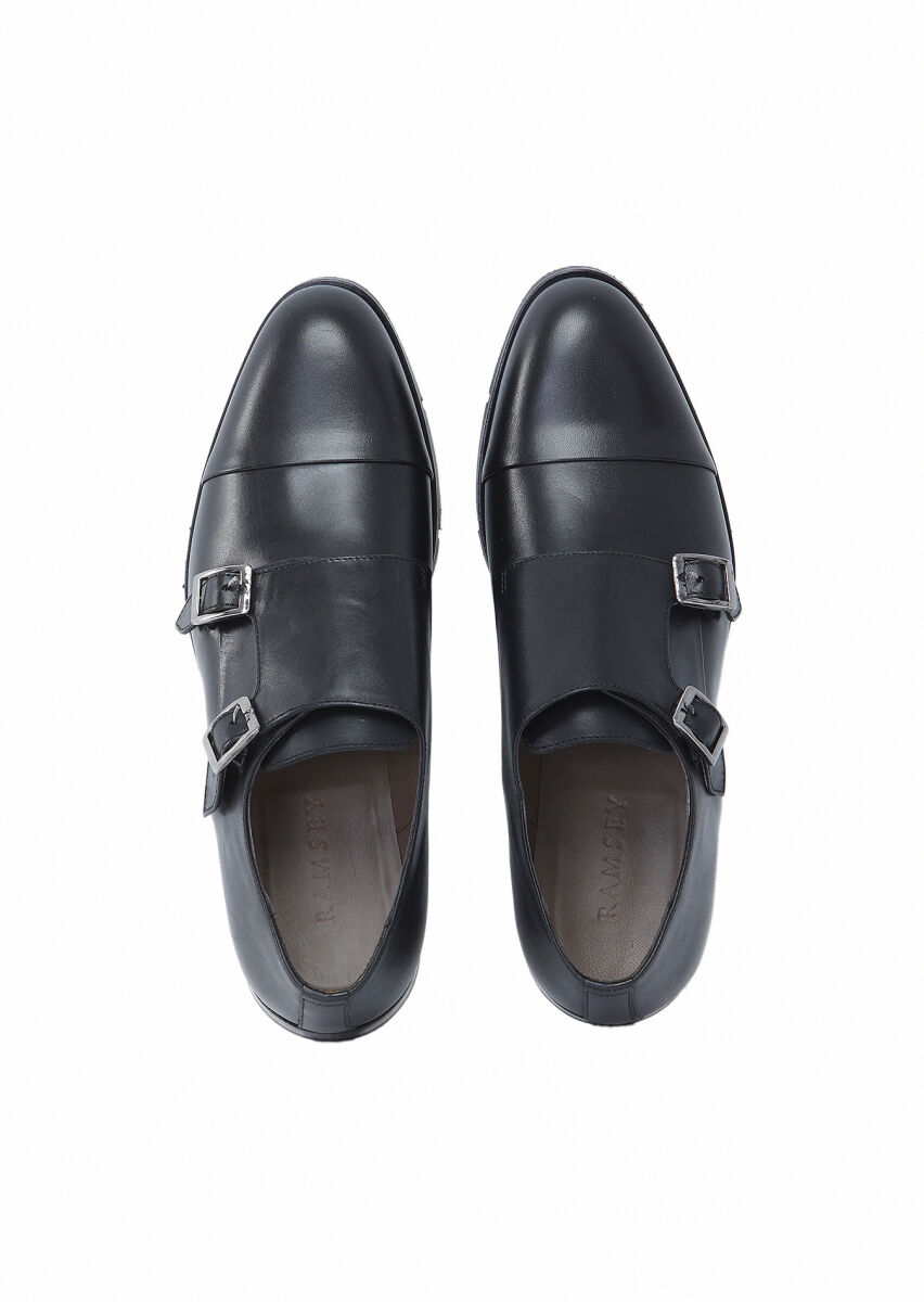 Black Leather Classical Shoes - 6
