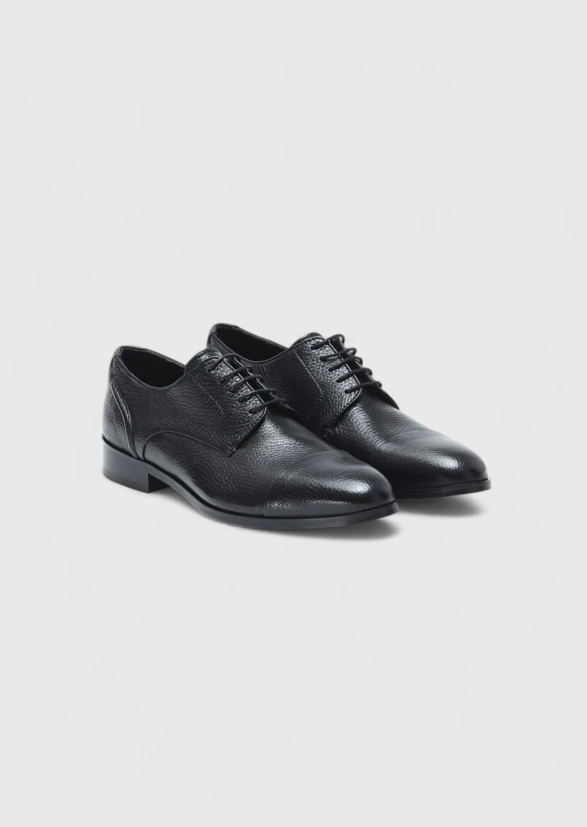 Black Leather Classical Shoes - RAMSEY