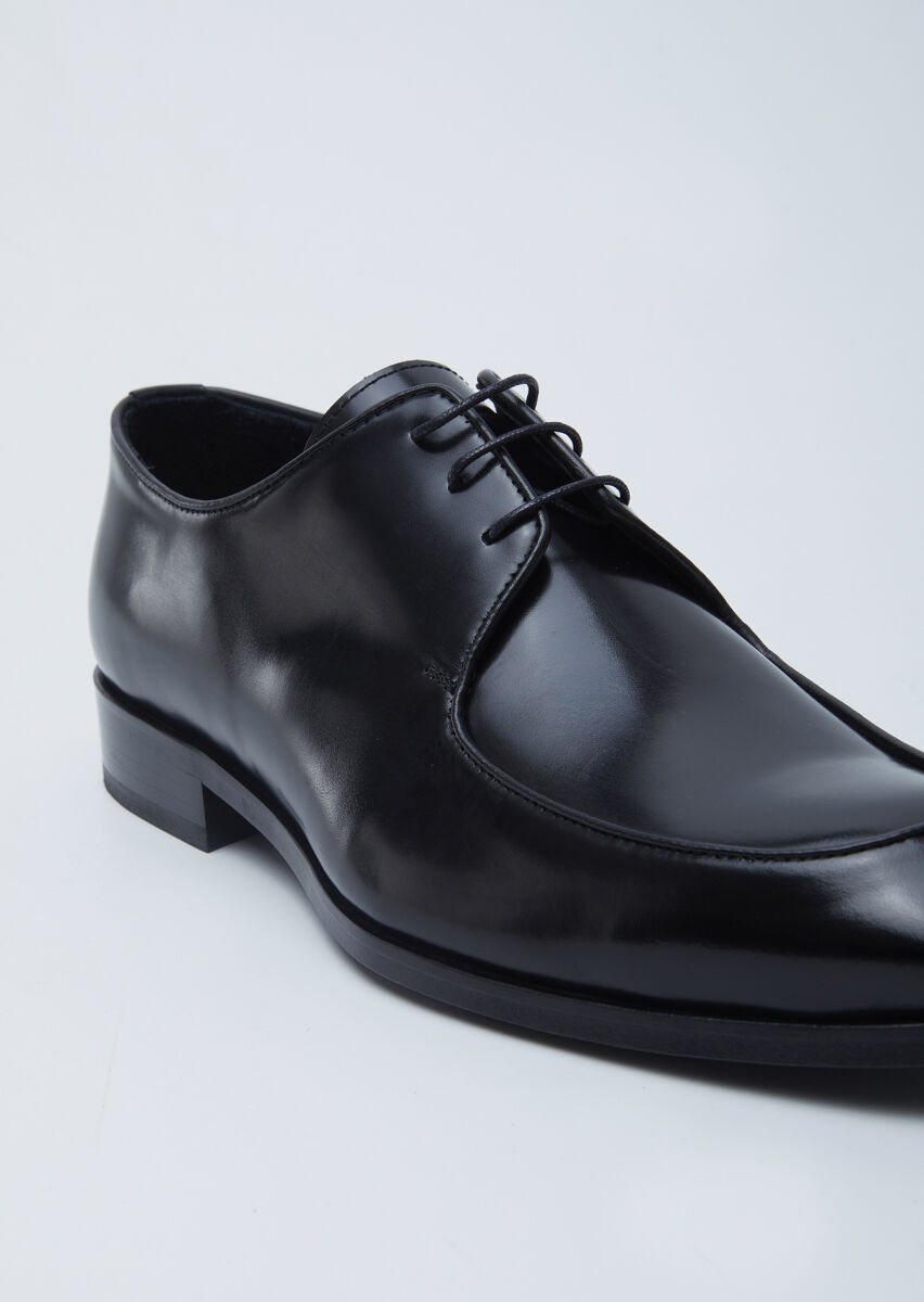 Black Leather Classical Shoes - 2
