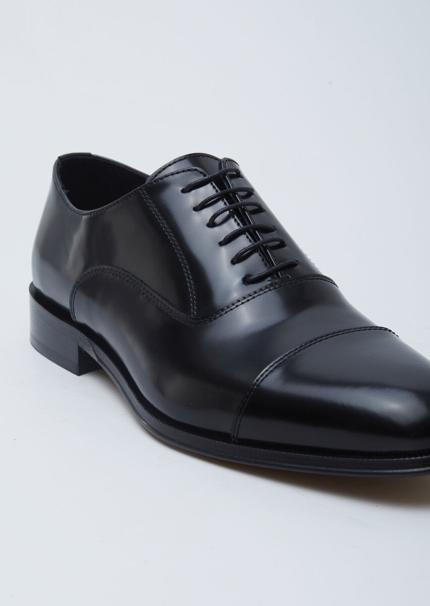 Black Leather Classical Shoes - 2