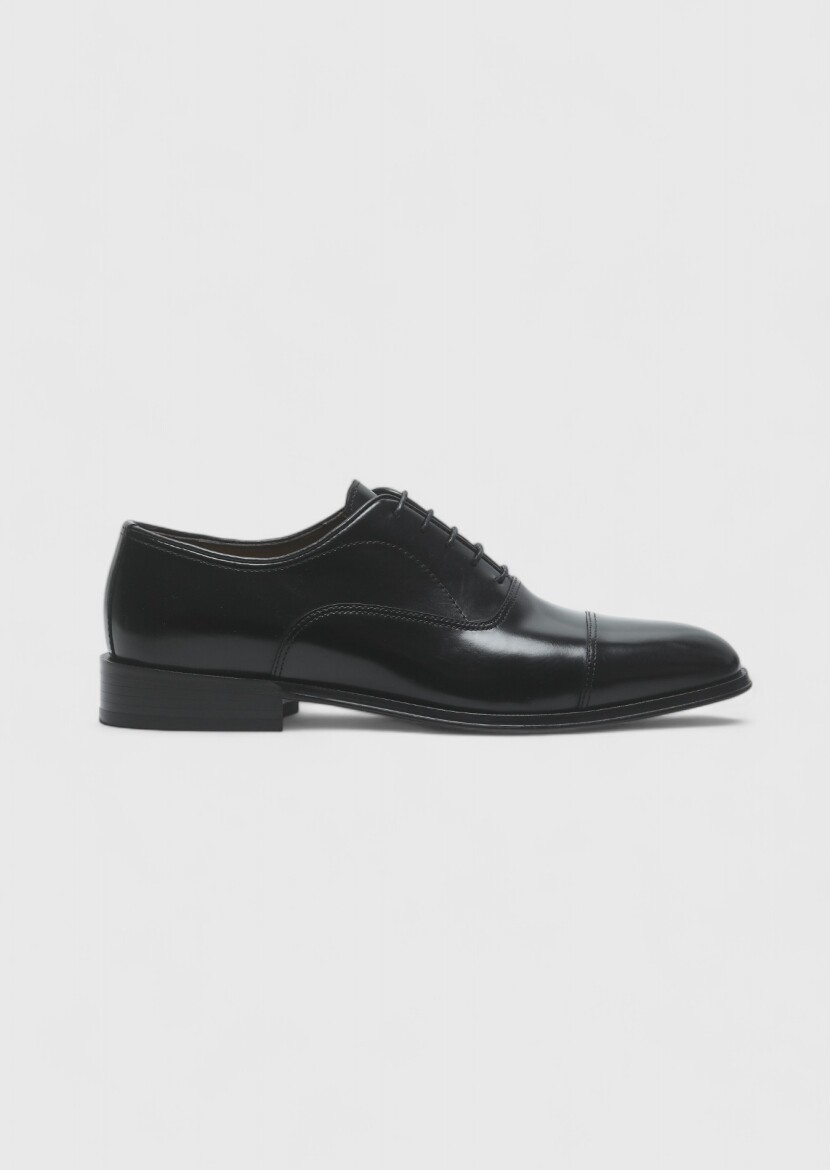 Black Leather Classical Shoes - RAMSEY