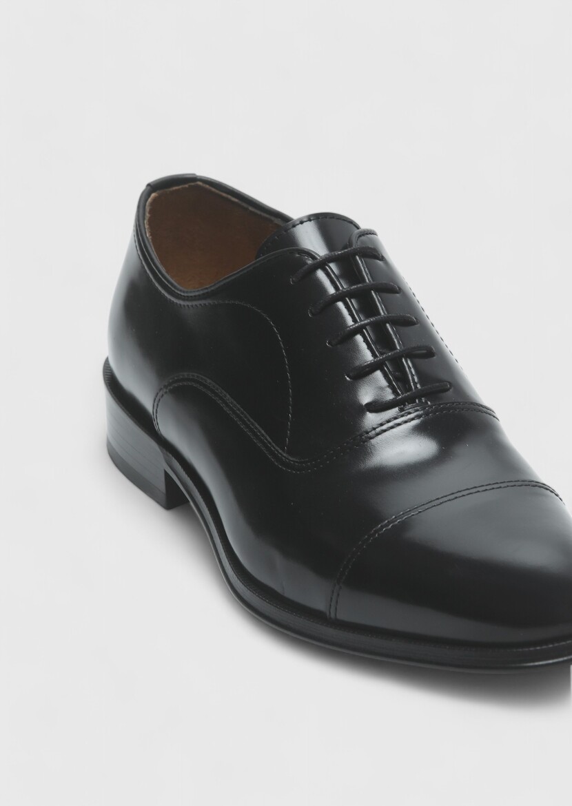 Black Leather Classical Shoes - RAMSEY