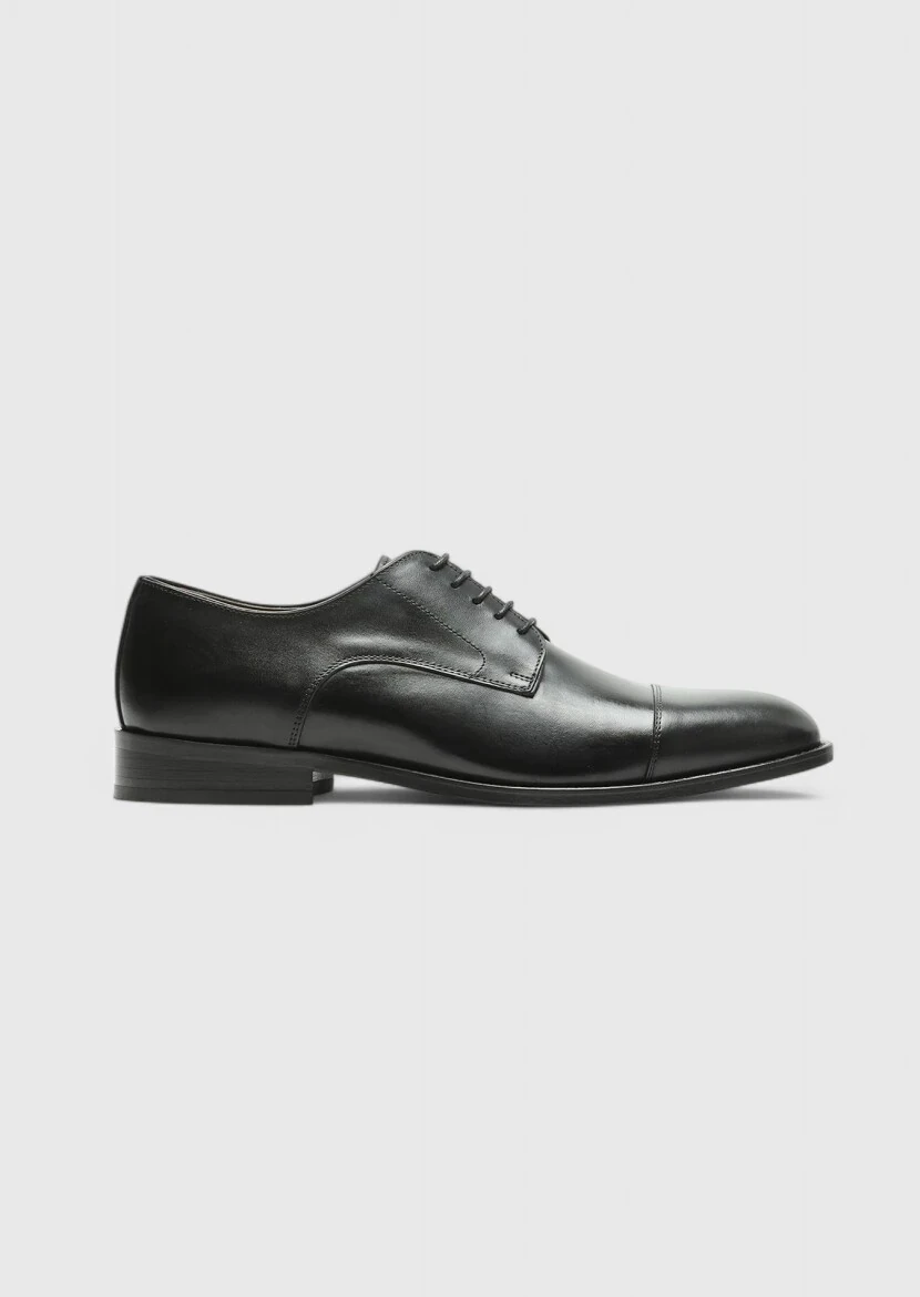 Black Leather Classical Shoes - RAMSEY