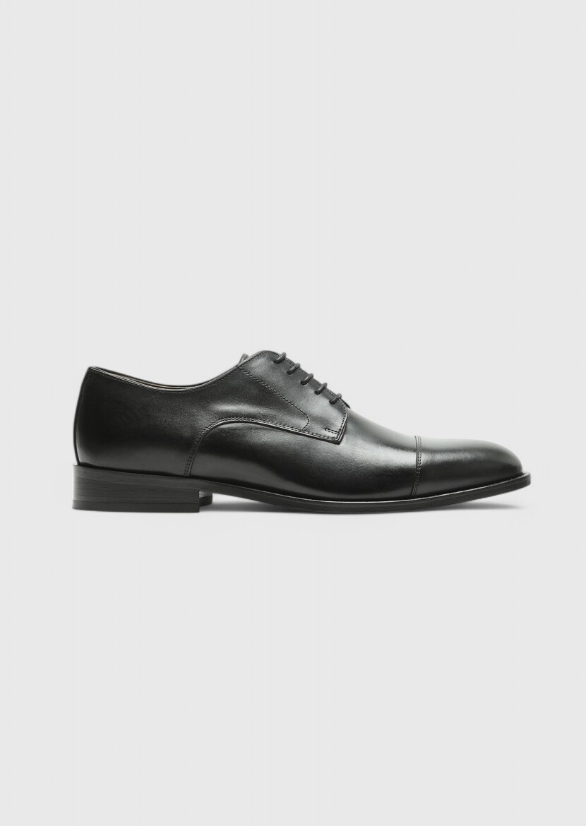 Black Leather Classical Shoes - RAMSEY