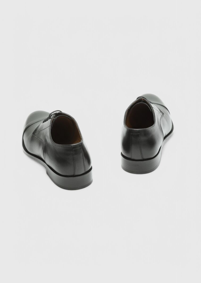 Black Leather Classical Shoes - 5