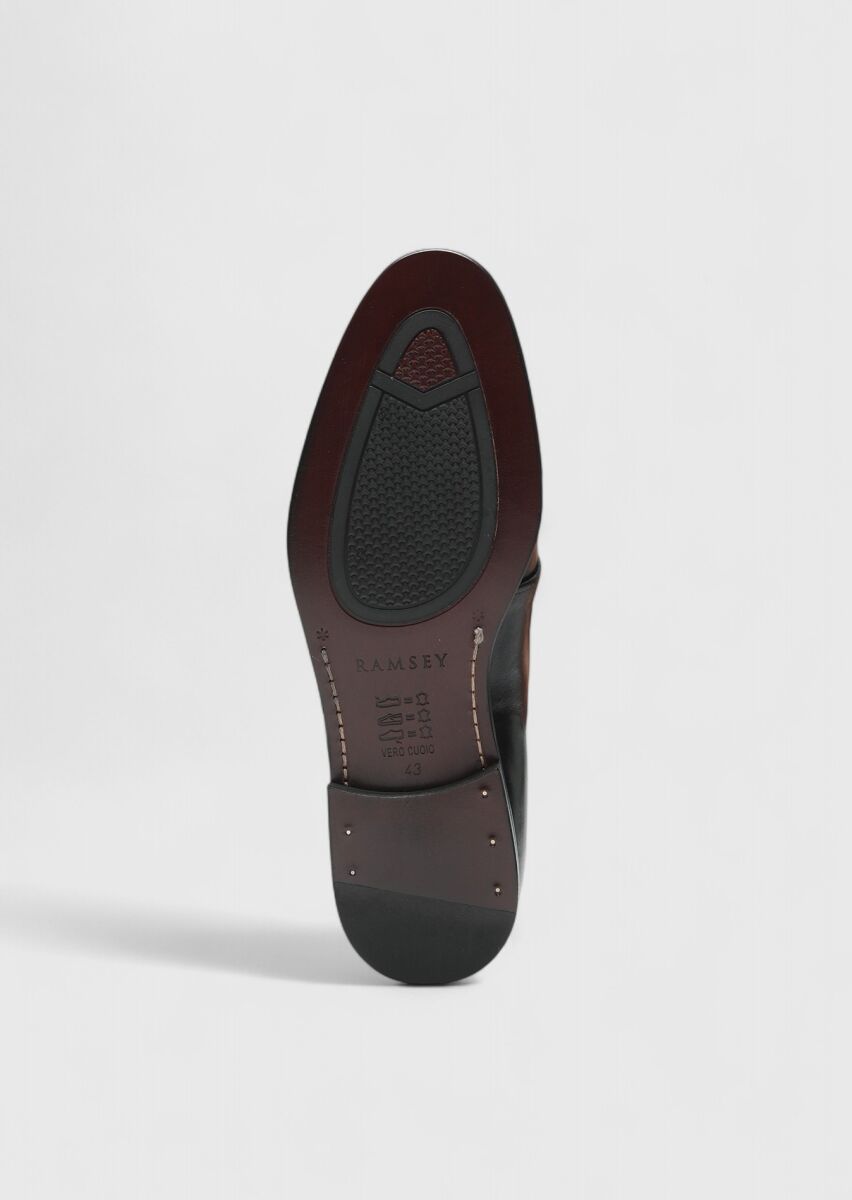 Black Leather Classical Shoes - 4