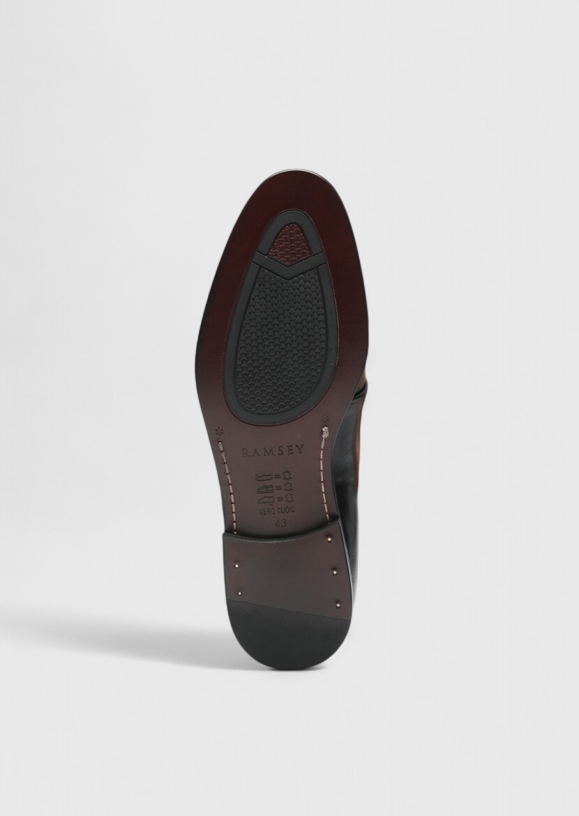 Black Leather Classical Shoes - 4