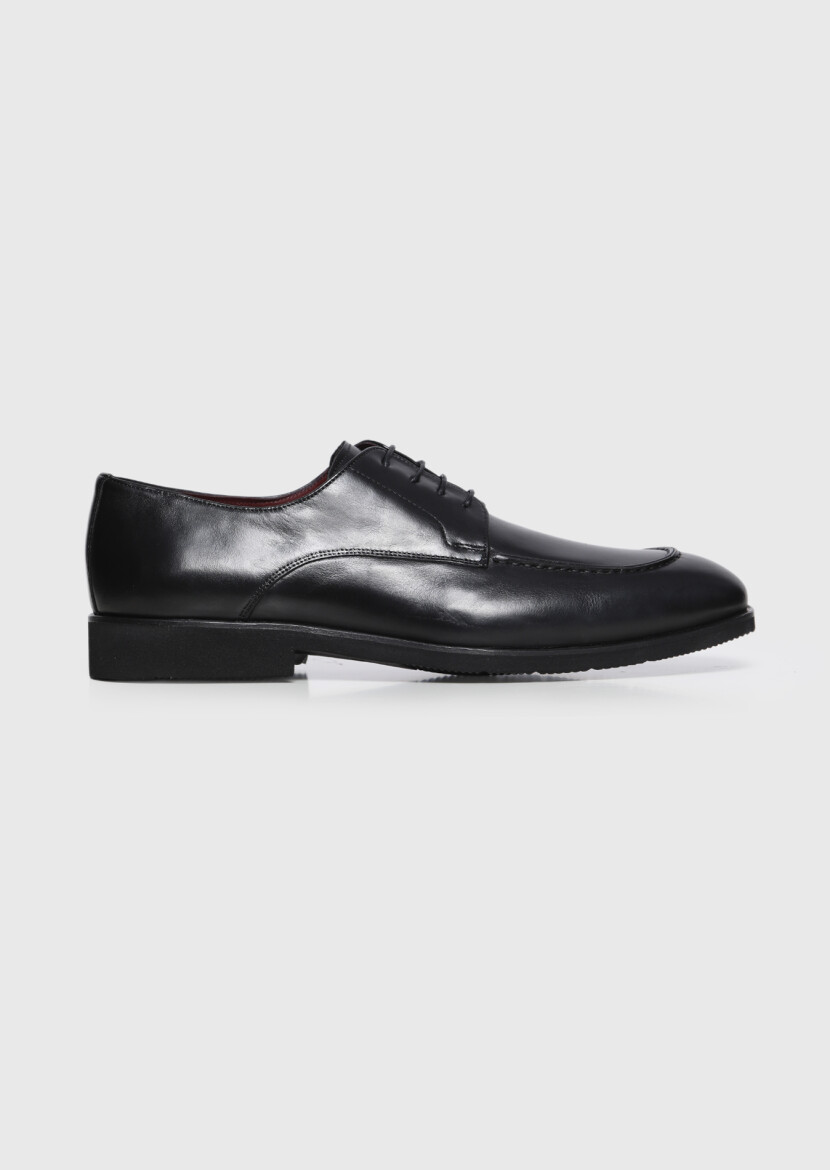 Black Leather Classical Shoes - RAMSEY