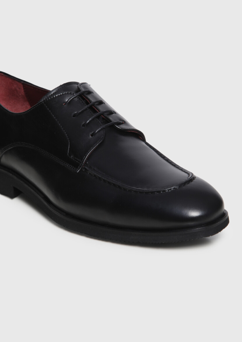 Black Leather Classical Shoes - RAMSEY