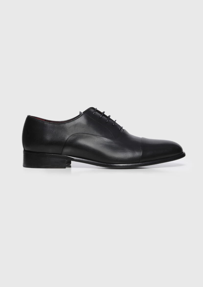Black Leather Classical Shoes - RAMSEY
