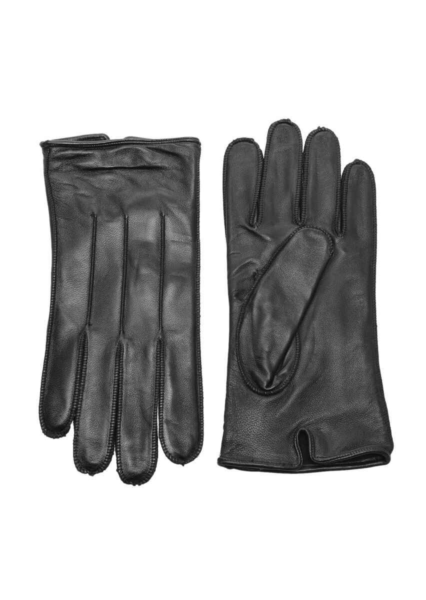 Black Leather Glove - 1