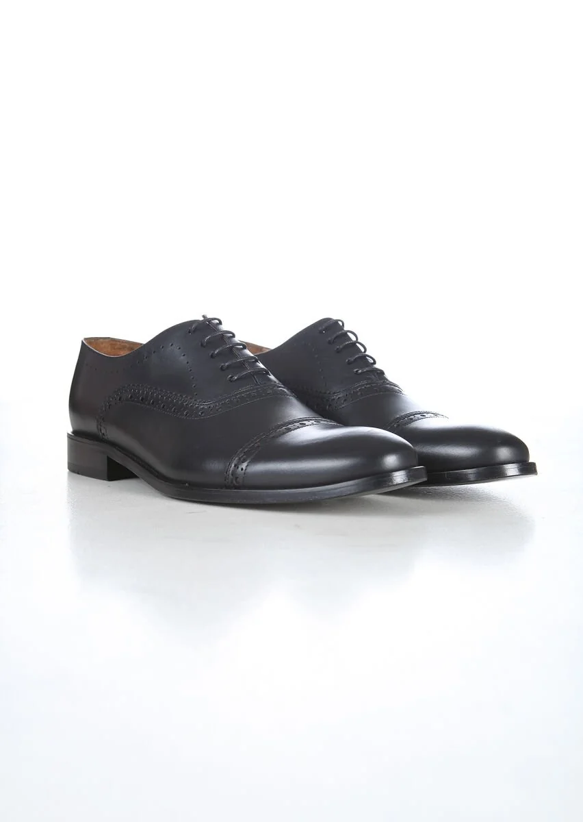 Black Leather Shoes - 2