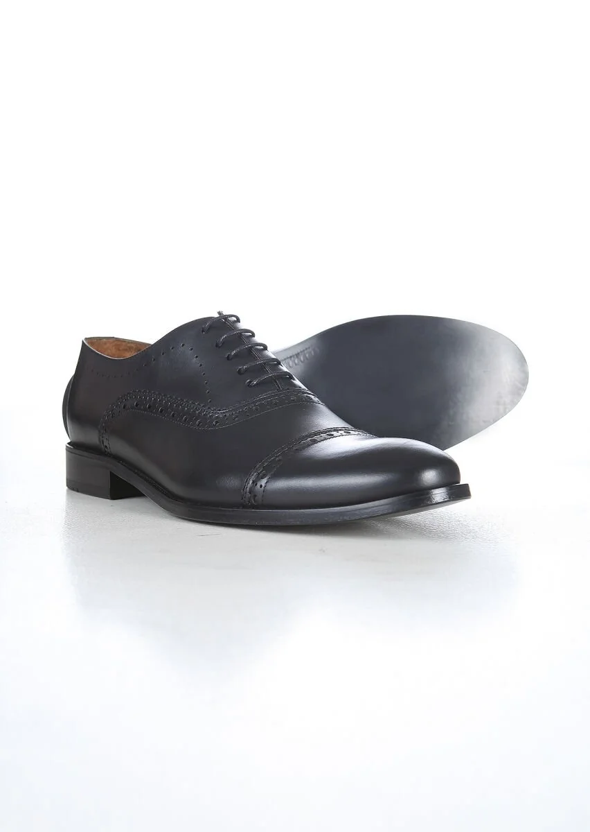 Black Leather Shoes - 3