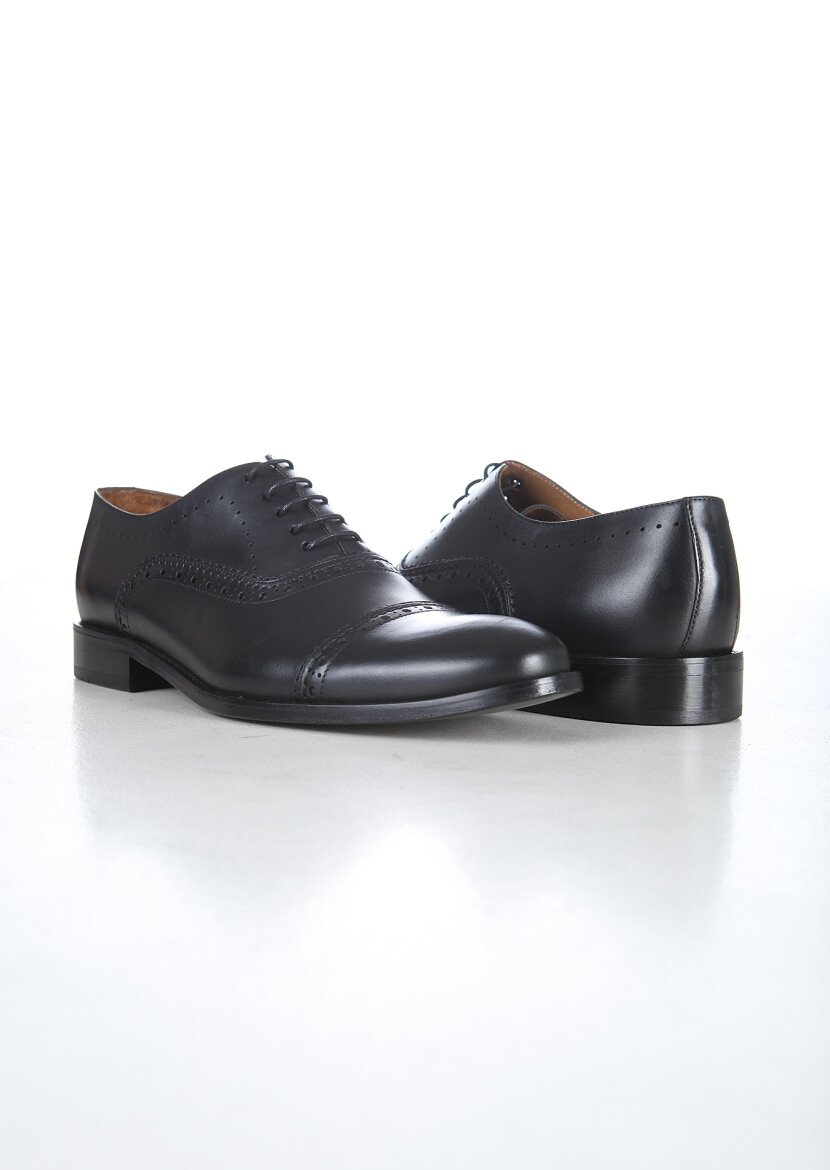 Black Leather Shoes - 4