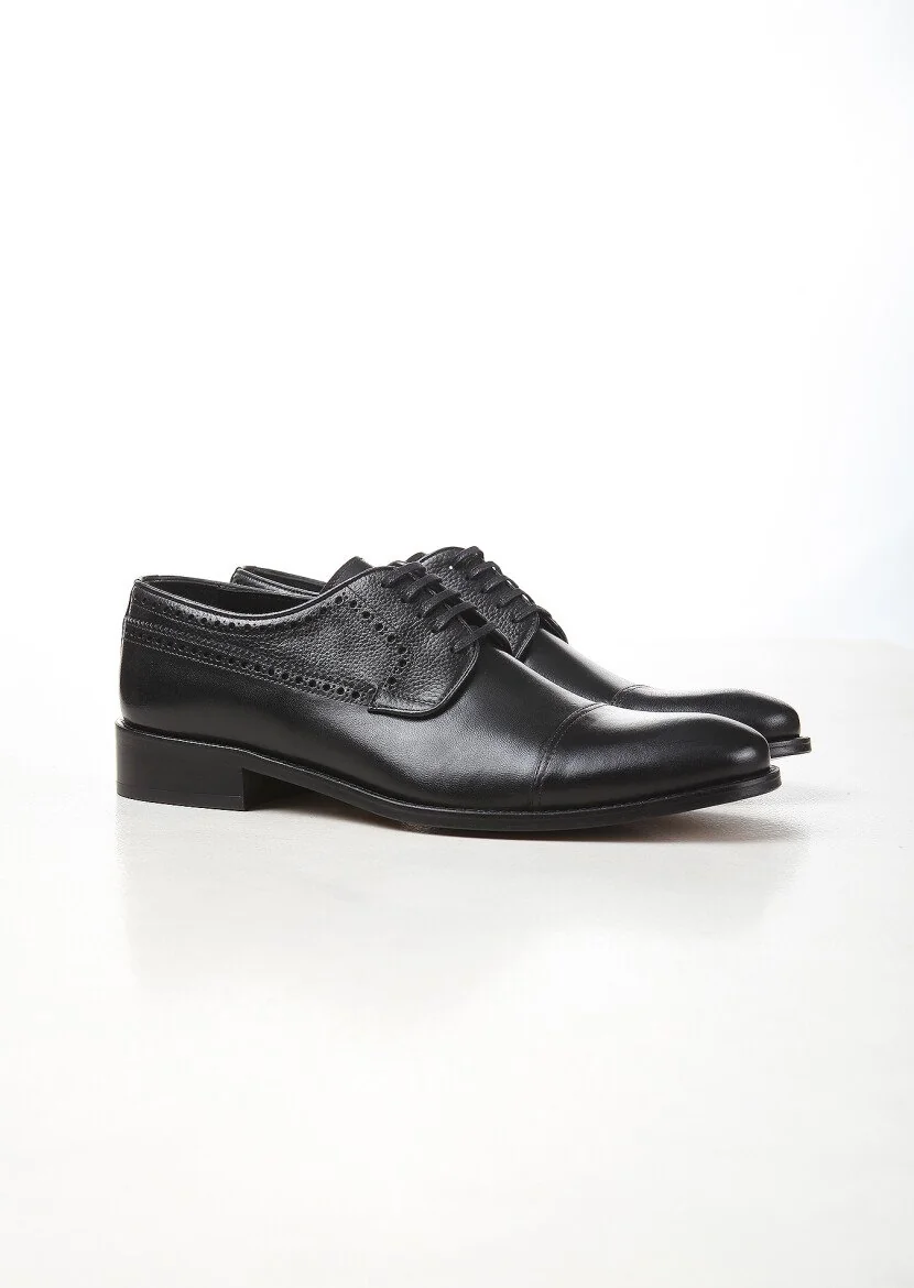 Black Leather Shoes - 2