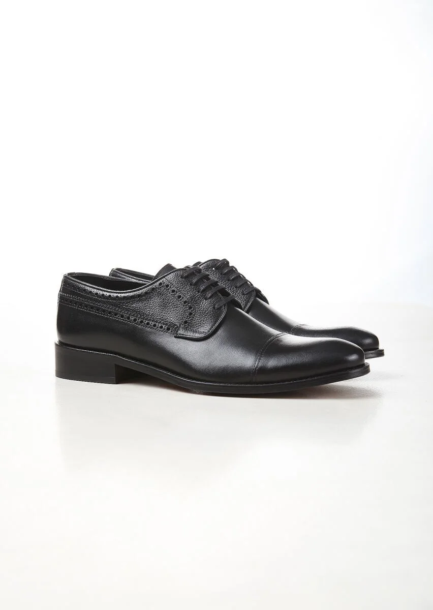 Black Leather Shoes - 2